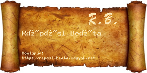 Répási Beáta névjegykártya